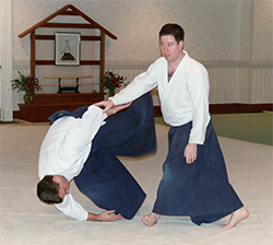 Photo: Throw practice in Aikido